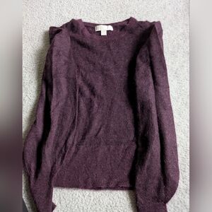 Michael Kors Rich Plum Crew Neck Sweater (XXS)